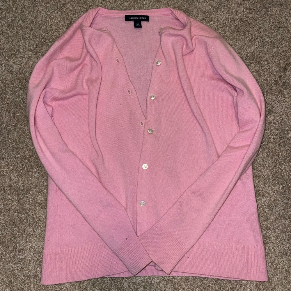 Pink Button Up Sweater